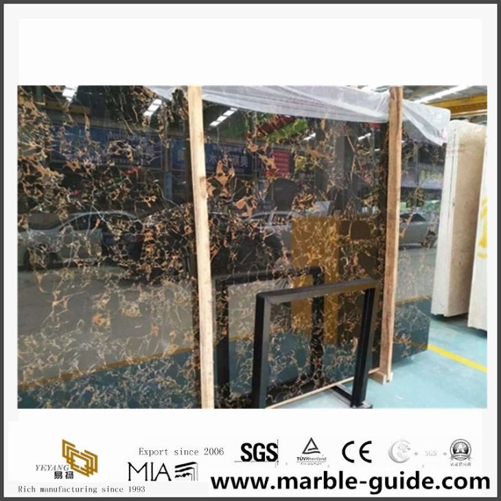 China Portoro Gold Marble Slabs With Factory Price