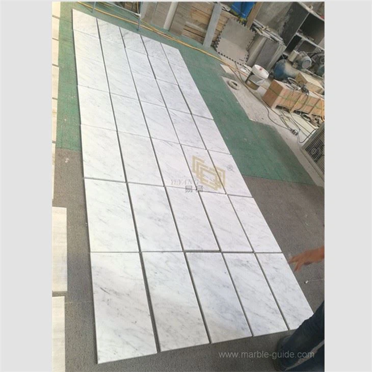 Bianco Carrara Honed Marble Tiles For Floor And Wall