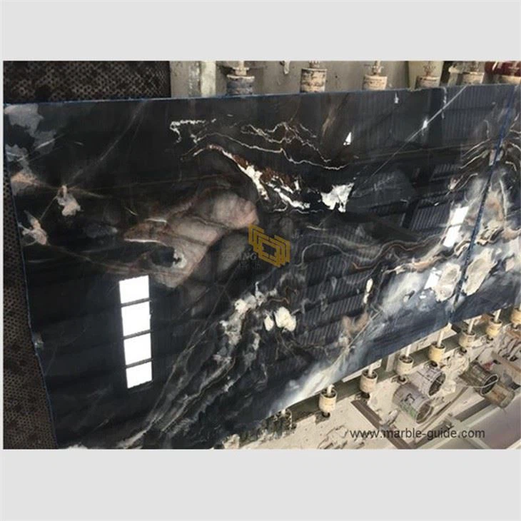 Glamour Magic Black Polished Marble Slabs
